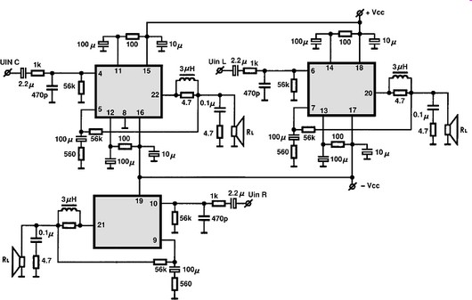 STK400-450  circuito eletronico